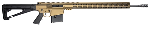 Picture of Great Lakes Firearms GLFA 270 Win 5+1 24" Stainless Threaded Barrel, Bronze Cerakote Picatinny Rail Aluminum Receiver, Hogue Fixed Black Synthetic Stock, Mil-Spec Grip GL10LA270SSBRZ