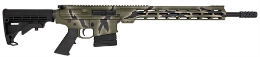 Picture of GLFA AR10 Rifle .308 Win 10rd Magazine 18" Barrel Pursuit Green Camo Cerakote GL10308 P-GRN GL10308PGRN