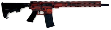 Picture of GREAT LAKES FIREARMS GL-15 RIA 223 WYLDE 16IN BBL ORC BATTLEWORN LIPSTICK RED/NITRIDE 30RD MAG GL15223 B-LRD GL15223BLRD