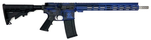 Picture of GREAT LAKES FIREARMS GL-15 RIA 223 WYLDE 16IN BBL ORC BATTLEWORN ROYAL BLUE/SS 30RD MAG GL15223SS B-RYB GL15223SSBRYB