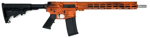 Picture of GREAT LAKES FIREARMS GL-15 RIA 223 WYLDE 16IN BBL ORC BATTLEWORN ORANGE/SS 30RD MAG GL15223SS B-ORG GL15223SSBORG
