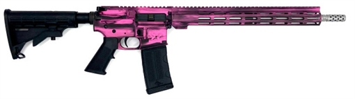 Picture of GREAT LAKES FIREARMS GL-15 RIA 223 WYLDE 16IN BBL ORC BATTLEWORN PRISON PINK/SS 30RD MAG GL15223SS B-PPK GL15223SSBPPK