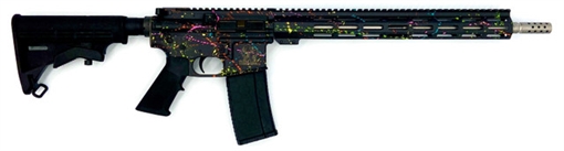 Picture of GREAT LAKES FIREARMS GL-15 RIA 223 WYLDE 16IN BBL ORC SBTB SPLATTER BLACK/SS 30RD MAG GL15223SS S-BLK GL15223SSSBLK
