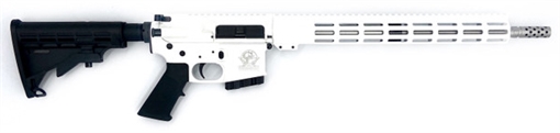 Picture of Great Lakes Firearms GLFA 350 Legend 5+1 18" Stainless Threaded Barrel, White Cerakote Picatinny Rail Aluminum Receiver, M-LOK Handguard Black Synthetic Stock, Mil-spec Polymer Grip GL15350SSWHT16