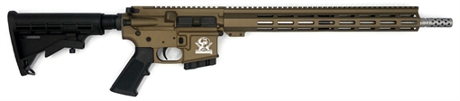 Picture of Great Lakes Firearms GL15 400 Legend 5+1 16.50" Stainless Barrel, Bronze Cerakote Picatinny Rail Aluminum Receiver, M-LOK Handguard, Black Synthetic Stock Black Mil-Spec Grip GL15400SSBRZ