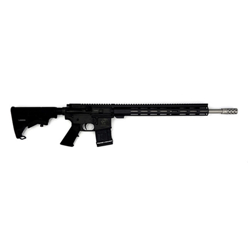 Picture of Great Lakes Firearms AR-15 450 Bushmaster 5+1 18" Stainless Barrel, Black Rec, A2 Grip, Carbine Stock, Compensator GL15450SSBLK