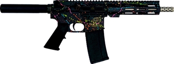 Picture of GLFA AR15 PISTOL 223 WYLDE 7.5" S/S BBL SPLATTER BLACK GL15223SSP S-BLK
