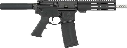 Picture of Great Lakes Firearms GL15223SSPBLK AR-15 Pistol 223 Wylde 30+1 7.50" Stainless Barrel, Black, 7" M-LOK Handguard, Buffer Tube (No Brace), A2 Grip GL15223SSPBLK GL15223SSP BLK