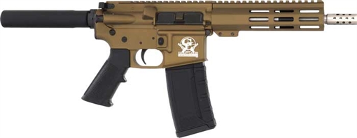 Picture of Great Lakes Firearms GL15223SSPBRZ AR-15 Pistol 223 Wylde 30+1 7.50" Stainless Barrel, Bronze Rec, 7" M-LOK Handguard, Buffer Tube (No Brace), Black A2 Grip GL15223SSPBRZ GL15223SSP BRZ