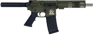 Picture of Great Lakes Firearms  AR-15 Pistol 223 Wylde 30+1 7.50" Stainless Barrel, OD Green Rec, 7" M-LOK Handguard, Buffer Tube (No Brace), Black A2 Grip  GL15223SSP ODG