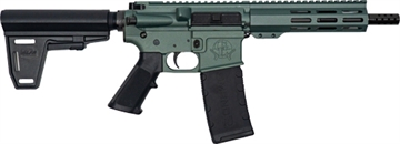 Picture of GREAT LAKES FIREARMS AR15 PISTOL W/BRACE 223 WYLDE 7.5" NIT CHARCOAL GREEN GL15223PB CHG