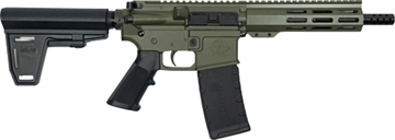 Picture of GREAT LAKES FIREARMS AR15 PISTOL W/BRACE 223 WYLDE 7.5" NITRIDE OD GREEN GL15223PB ODG