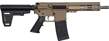 Picture of GREAT LAKES FIREARMS AR15 PISTOL W/BRACE 223 WYLDE 7.5" SS FLAT DARK EARTH GL15223SSPB FDE
