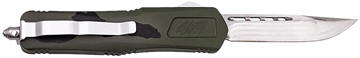 Picture of Great Lakes Firearms GLKMDSMTPGRN GLFA Medium 3.50" OTF Plain Steel Blade, Pursuit Green Camo Aluminum Handle GLKMDSMTPGRN 638457794564