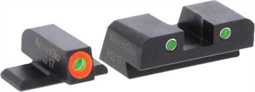 Picture of AMERIGLO SIGHTS ALL SIG EXCEPT P250/1911 PROGLO ORANGE FRONT CLASSIC GREEN REAR SG-741