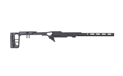 Picture of GREY BIRCH LACHASSIS RUGER 10/22 CHASSIS SYSTEM 10IN FOREND/FOLDING STOCK- BLACK LACHASSIS-10/22- 10"BLK