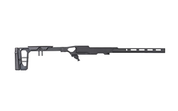 Picture of GREY BIRCH LACHASSIS RUGER 10/22 CHASSIS SYSTEM 10IN FOREND/FOLDING STOCK- BLACK LACHASSIS-10/22- 10"BLK
