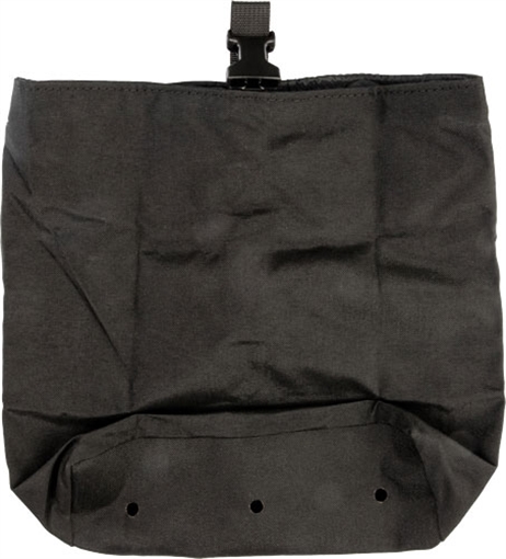 Picture of Grey Ghost Gear Roll-Up Dump Pouch, MOLLE Compatible, Laminated Nylon Construction, Matte Finish, Black GTG0390-2