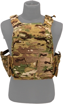 Picture of Grey Ghost Gear SMC Plate Carrier, Body Armor Carrier, Laminate Nylon, Designed to Carry a Pair of 10" X 12" Hard Plates or Most Large SAPI Plates, This Carrier is "One Size Fits All" Thanks to it's Adjustable Shoulder Straps and Cummerbund, 1.5 lbs Without Plates, Multicam GTG0295-5