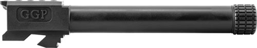 Picture of Grey Ghost Precision Match Grade Barrel, 9MM, Black Nitride Finish, Threaded, Fits Glock 17 Gen3 and Gen4 Barrel-G17-T-BN