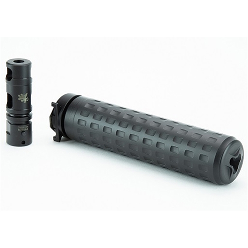 Picture of Griffin Armament 30SD-K Suppressor, 5.75", 7.62MM, 17-4PH Stainless Steel, Black High Temp Griffin Endura-Kote GA30SDK-W GA30SDKW