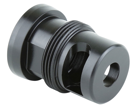 Picture of Griffin Armament Taper Mount Minimalist Black 17-4 Stainless Steel with 5/8"-24 tpi Threads, 1.34" OAL & 1.07" Diameter for 30 Cal TMM762