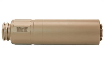 Picture of Griffin Armament Optimus 6, Suppressor, 6.68" Long, 6MM, 17-4 Stainless Steel Construction, Includes 1/2x28 Taper Mount EZ-Brake, Cerakote Finish, Flat Dark Earth GAOP6TMFDE-W