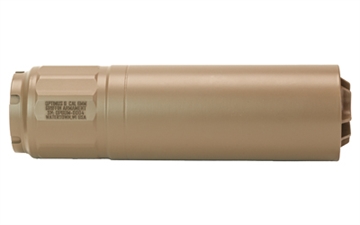Picture of Griffin Armament Optimus 6, Suppressor, 6.68" Long, 6MM, 17-4 Stainless Steel Construction, Utility Mount (HUB Compatible), Cerakote Finish, Flat Dark Earth, Does Not Come with Muzzle Device or HUB Insert GAOP6UMFDE-W