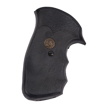 Picture of Pachmayr Gripper Grip Checkered Black Rubber with Finger Grooves for S&W N Frame 03292