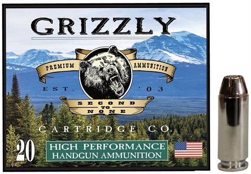 Picture of Grizzly Ammo 10mmAuto 180gr Jacketed Hollow Point 20 Per Box/10 Case GC10M4