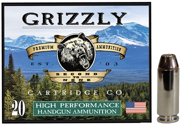 Picture of Grizzly Ammo 10mmAuto 180gr Jacketed Hollow Point 20 Per Box/10 Case GC10M4