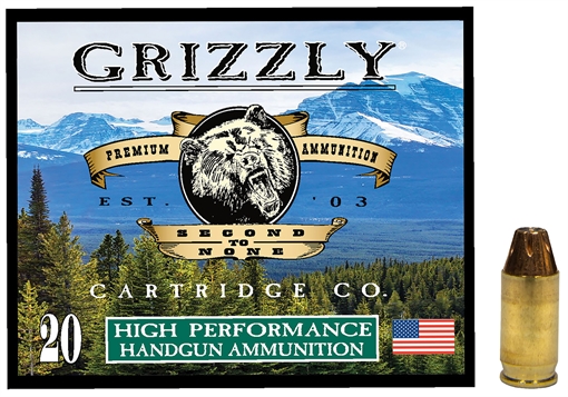Picture of Grizzly Ammo 380ACP+P 90gr Jacketed Hollow Point 20 Per Box/10 Case GC38A1
