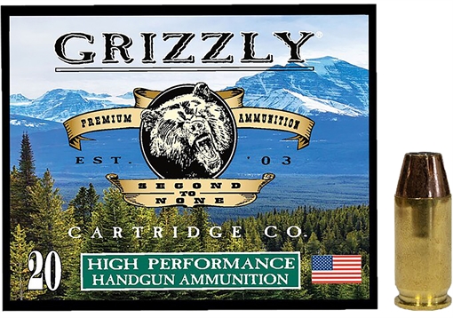 Picture of Grizzly Ammo 45ACP 230gr Jacketed Hollow Point 20 Per Box/10 Case GC45A2