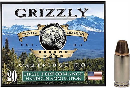 Picture of Grizzly Ammo GC9+P+CM8 9mm+P 147gr Full Metal Jacket Flat Point 20 Per Box/10 Case GC9+P+3
