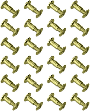 Picture of GROVTEC BRASS CHICAGO SCREWS 24-PACK GTHM61