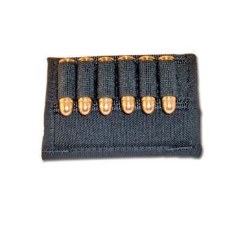 Picture of Grovtec US Inc Belt Slide Holder 6 Handgun Rounds Elastic/Nylon Black GTAC85