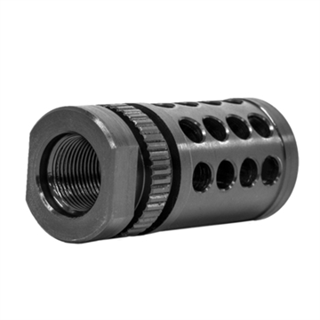 Picture of GrovTec US Inc G-Nite Flash Suppressor Black Nitride Steel with 5/8"-24 tpi Threads for 308 Cal GTHM318