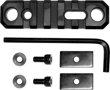 Picture of GrovTec US Inc 3.1 Inch 5 Slot with Push Button Bases Stock AR Black Anodized GTSW192