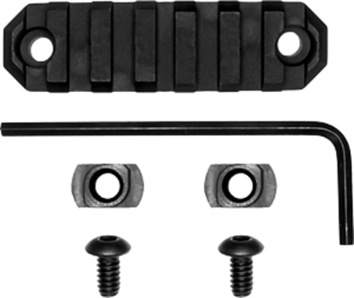 Picture of GROVTEC RAIL SECTION M-LOK 3" 7 SLOT ALUMINUM BLACK GTSW237