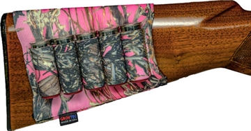 Picture of Grovtec Buttstock Cartridge Shell Holder Shotgun Open Style True Timber Pink GTAC75