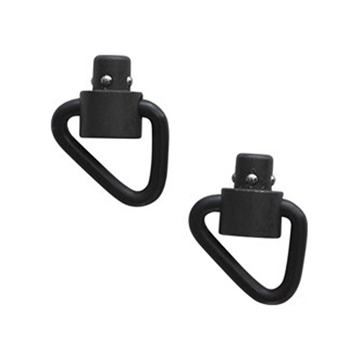 Picture of GrovTec Recessed Plunger Heavy Duty Push Button Swivels, Manganese Phosphate, Angled Loop GTSW263
