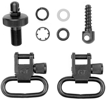 Picture of Grovtec Shotgun Locking Swivel Set for Mossberg 500 12 ga Black GTSW37