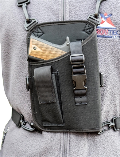 Picture of GrovTec US Inc Trail Pack Shoulder Black 1000D Nylon Harness Fits Large Semi-Auto Fits 4.50-5" Barrel Right Hand GTHL14905R