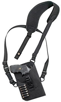 Picture of GrovTec US Inc Trail Pack Shoulder Black Nylon Harness Fits Med/Lg DA Revolver Fits 3-4" Barrel Right Hand GTHL15102R
