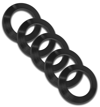 Picture of GrovTec US Inc Crush Washer 223 Cal Black Nitride Steel 1/2"-28 tpi Rifle 5 Per Pack GTHM319