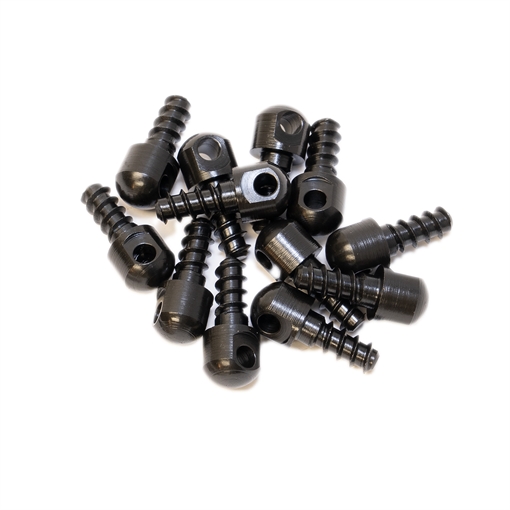 Picture of GrovTec US Inc Wood Screw Swivel Studs 0.5" 12-Pack Black GTHM60