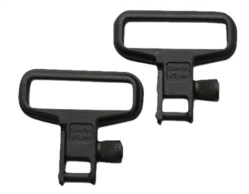 Picture of GrovTec US Inc Mil-Force Swivel Set Rifle 1.25" Black Zinc Phosphate Steel GTSW05