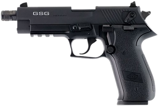 Picture of GSG FireFly 22 LR 13+1 4.90" Black Threaded Barrel Black Aluminum Serrated Slide Black Aluminum Frame w/Picatinny Rail Textured Grip GERG2213TFFA
