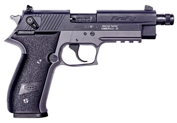 Picture of GSG FireFly 22 WMR 13+1 4.90" Black Threaded Barrel, Smoke Gray Aluminum Serrated Slide, Smoke Gray Aluminum Frame w/Picatinny Rail, Textured Grip GERG2213TFFSA