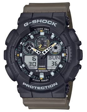 Picture of GSHOCK ANLG-DIGTL GRN GA100TU1A3CR